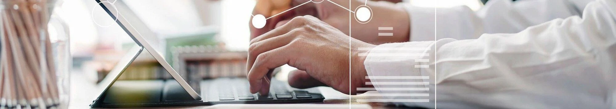 Man typing Man typing