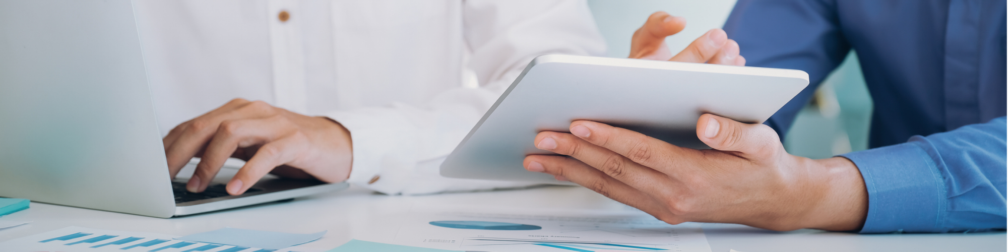 Hands with Tablet